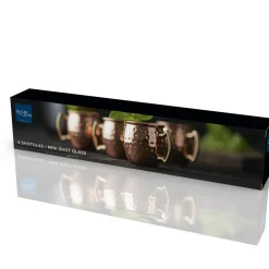 Discount Lyngby Glas Shotglas 4 stk. Kobber/Stål