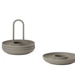 New Zone Denmark Singles Æggebæger 5 dele Taupe