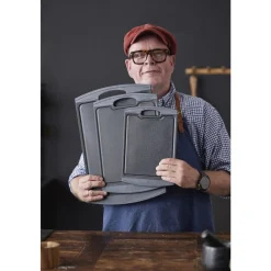 Outlet HOLM Skærebræt M&oslash;rkegrå