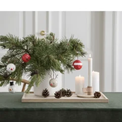 Discount Hoptimist Snowman Juleophæng 2 stk. White