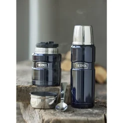 Clearance Thermos Stainless King Madtermoflaske M&oslash;rkeblå