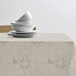 Södahl Star Damask Akryldug m. antislip Beige