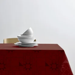Clearance Södahl Star Damask Akryldug m. antislip Red