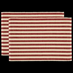 Sale Södahl Statement Stripe Dækkeserviet 2 stk. Red