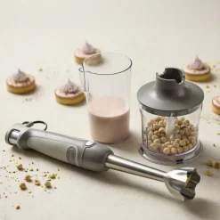 New Blomsterbergs Stavblendersæt 1000 watt Latte