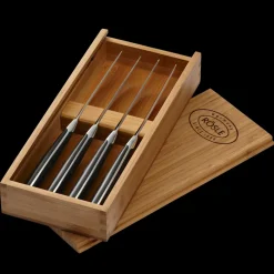 Outlet Rösle Steakkniv 4 stk. Stål/Sort