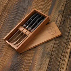 Outlet Rösle Steakkniv 4 stk. Stål/Sort