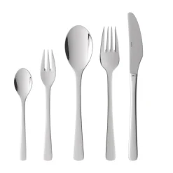 Clearance Gense Steel Line Bestiksæt 60 dele Blankt stål