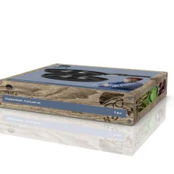 HOLM Stegepandesæt aftagel. håndtag Sort