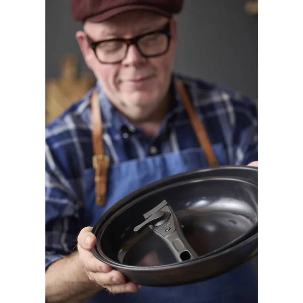 HOLM Stegepandesæt aftagel. håndtag Sort