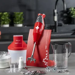 Sale Bamix Swissline Superbox Stavblender 200 watt R&oslash;d