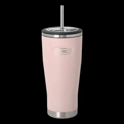 Hot Thermos Termokrus med sugerør Lyser&oslash;d