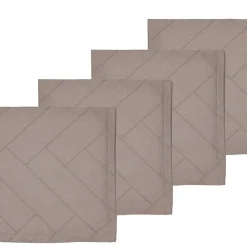 Sale Södahl Tiles Damask Stofservietter 4 stk. Taupe