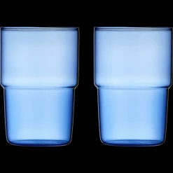 Outlet Lyngby Glas Torino Drikkeglas 2 stk. Blå
