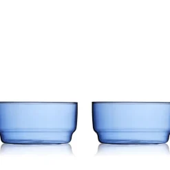 Clearance Lyngby Glas Torino Skål 2 stk. Blå