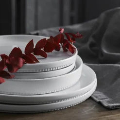 New Pillivuyt Toulouse Tallerken flad lige kant Hvid