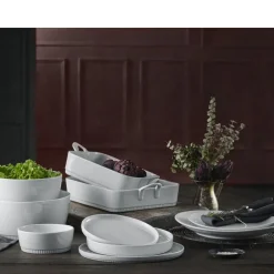 Clearance Pillivuyt Toulouse Tallerken lige kant Hvid