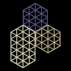 Discount Zone Denmark Triangles Bordskåner 3 stk. Khaki/Warm sand/Indigo