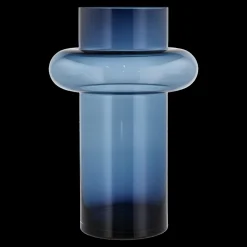 Hot Lyngby Glas Tube Vase Dark Blue