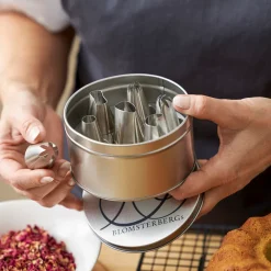 Hot Blomsterbergs Tyllesæt i dåse 7 stk. Metal