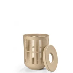 Hot Zone Denmark Ume Vasketøjskurv med låg Camel