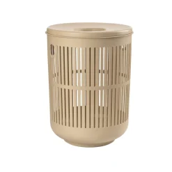 Hot Zone Denmark Ume Vasketøjskurv med låg Camel