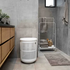 New Zone Denmark Ume Vasketøjskurv med låg White