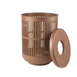 Zone Denmark Ume Vasketøjskurv med låg Terracotta