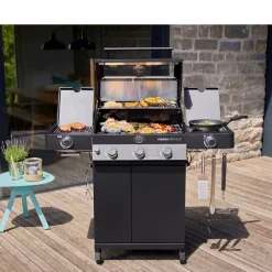 Rösle Videro PRO G3-S Vario+ Gasgrill 17000 watt Sort