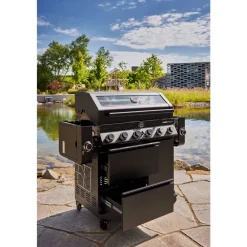 New Rösle Videro PRO G6-S Vario+ Gasgrill 27500 watt Sort