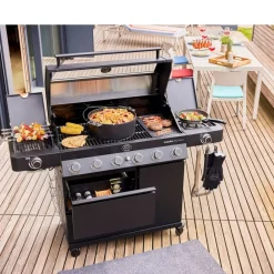 New Rösle Videro PRO G6-S Vario+ Gasgrill 27500 watt Sort