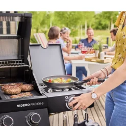 New Rösle Videro PRO G6-S Vario+ Gasgrill 27500 watt Sort