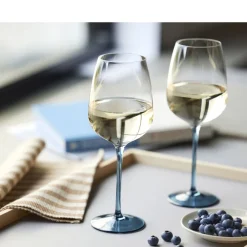 Online Lyngby Glas Vienna Vinglas 4 stk. Blå