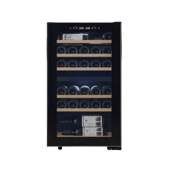 Clearance Nordic Sense Vinkøleskab med 2 zoner Sort