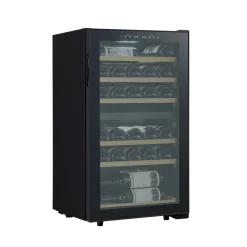 Clearance Nordic Sense Vinkøleskab med 2 zoner Sort