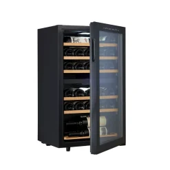 Clearance Nordic Sense Vinkøleskab med 2 zoner Sort