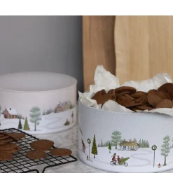 Outlet Pillivuyt Vinter Kagedåsesæt 2 stk. Arctic Ice/Woodrose