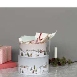 Outlet Pillivuyt Vinter Kagedåsesæt 2 stk. Arctic Ice/Woodrose