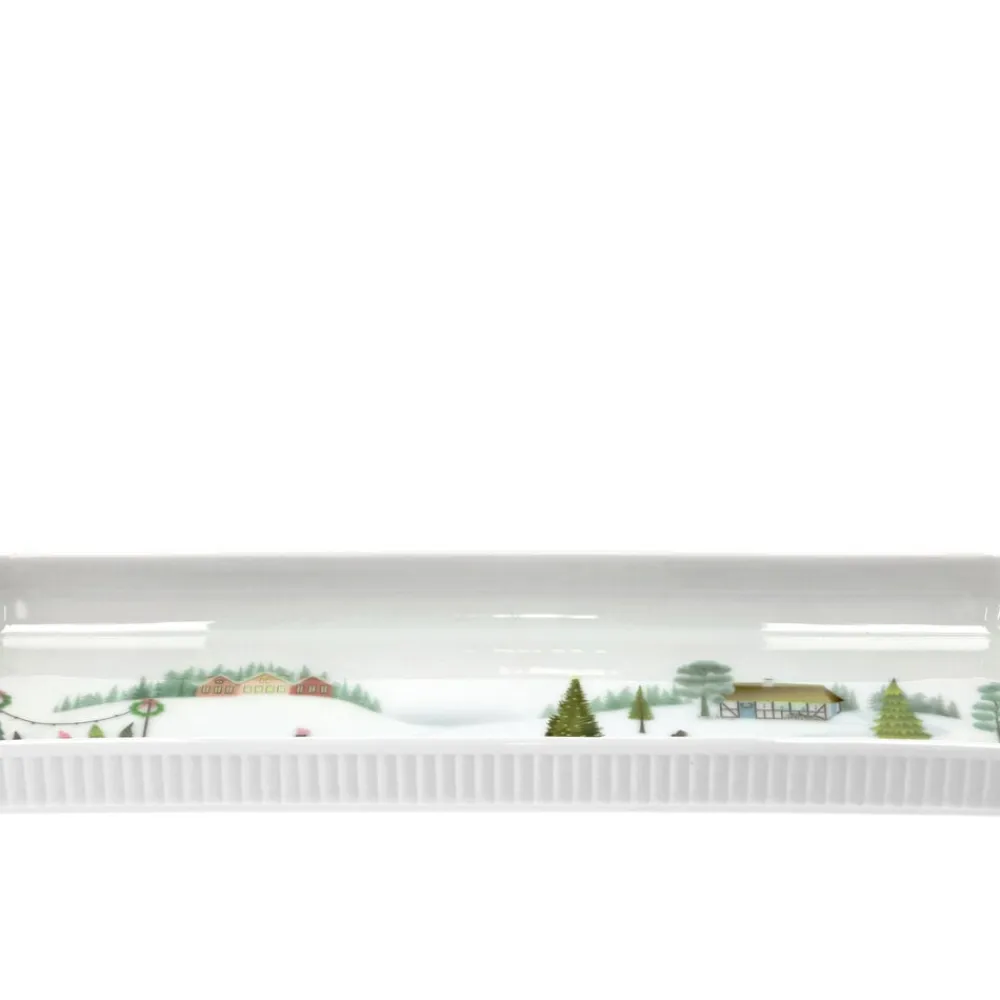 Online Pillivuyt Vinter Plissé Fad rektangulært Hvid