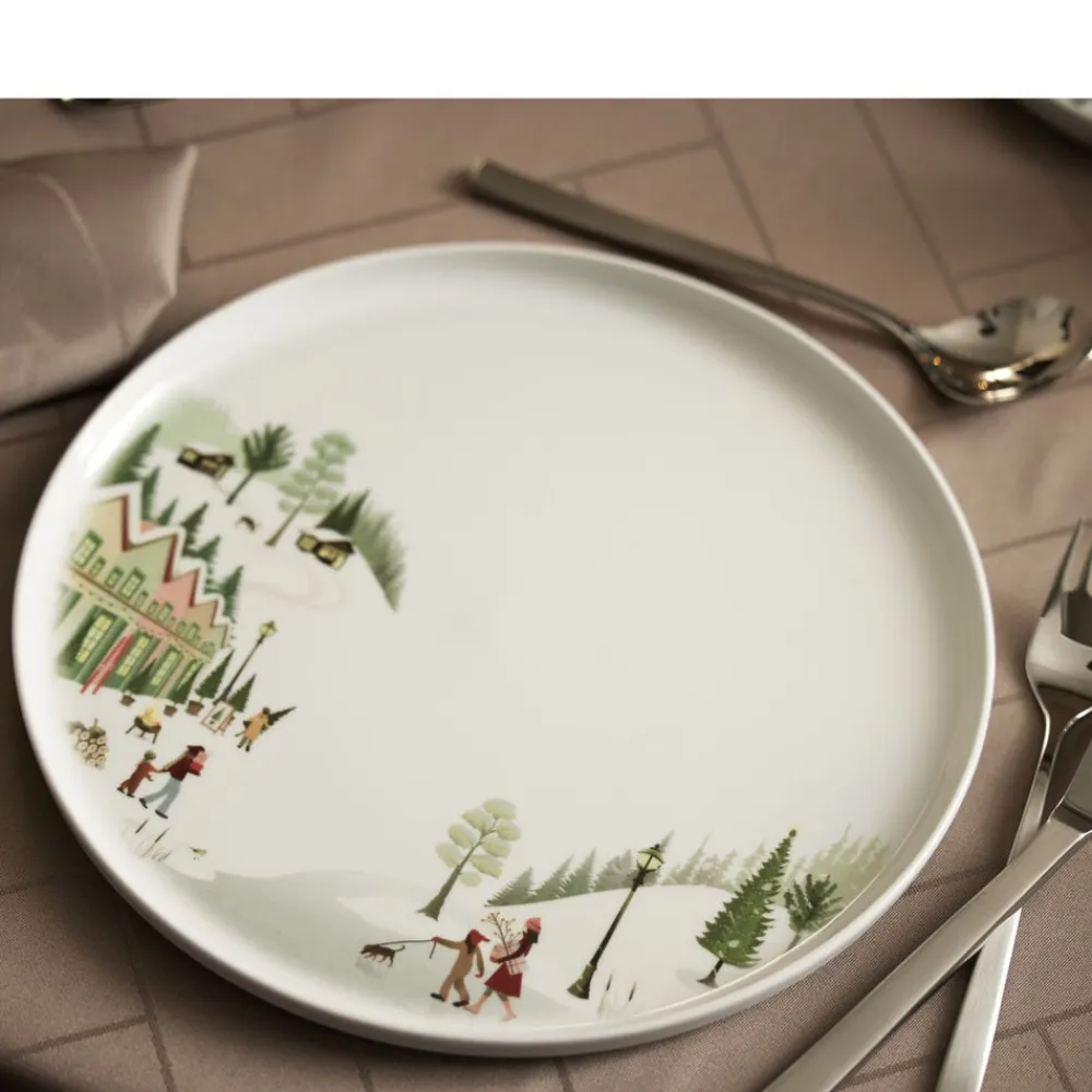 Best Pillivuyt Vinter Toulouse Tallerken flad lige kant Hvid