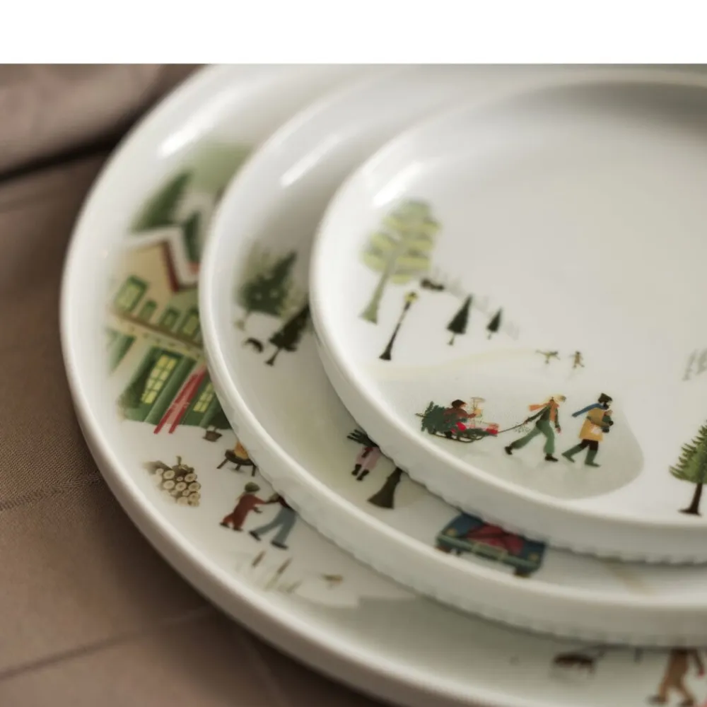 Best Pillivuyt Vinter Toulouse Tallerken flad lige kant Hvid