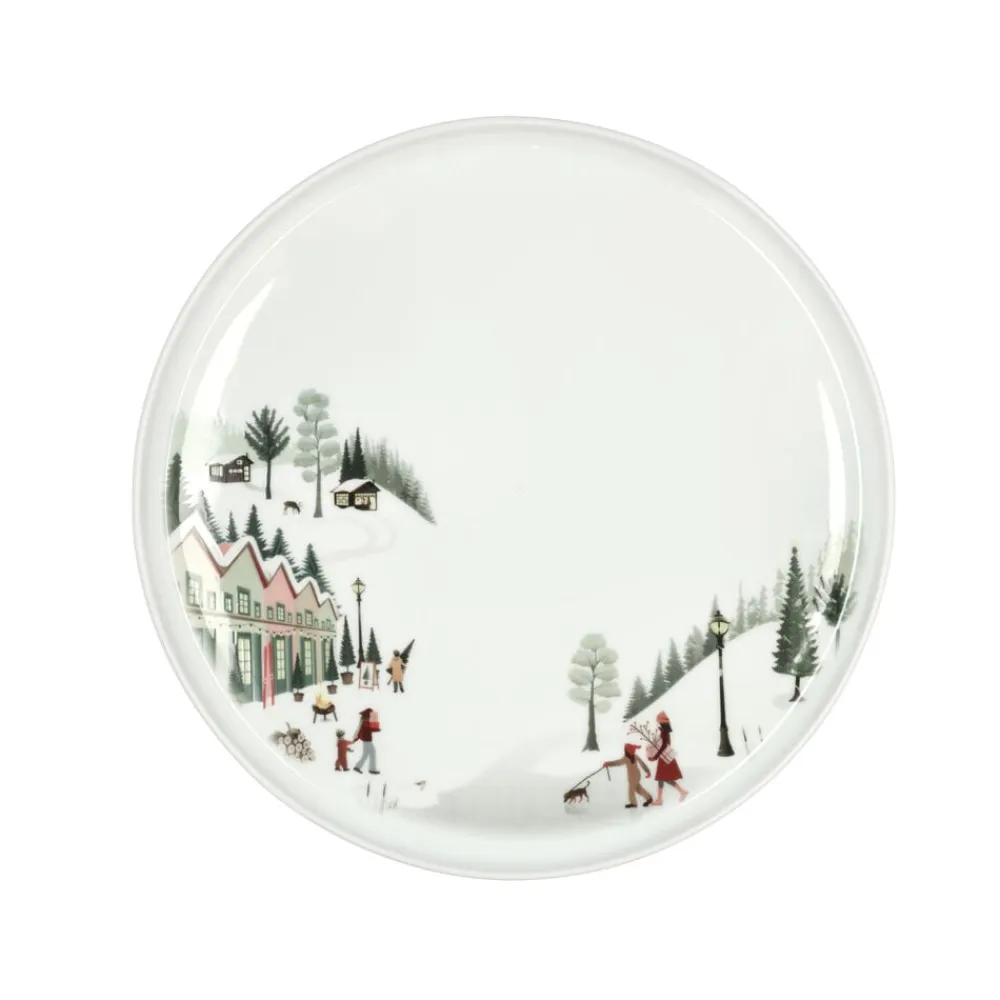 Best Pillivuyt Vinter Toulouse Tallerken flad lige kant Hvid