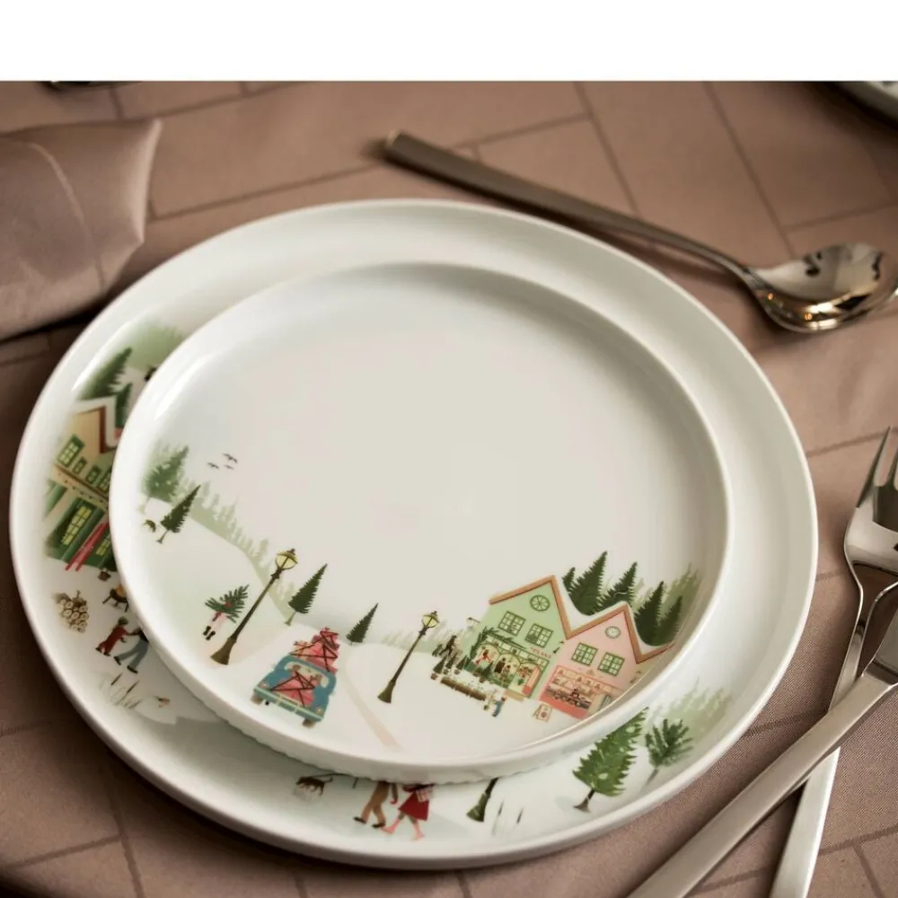 Best Pillivuyt Vinter Toulouse Tallerken flad lige kant Hvid