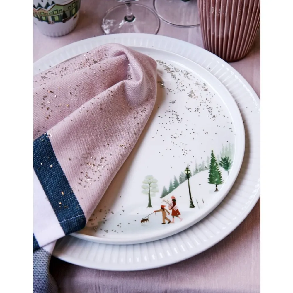 Best Pillivuyt Vinter Toulouse Tallerken flad lige kant Hvid