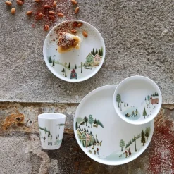 Best Pillivuyt Vinter Toulouse Tallerken flad lige kant Hvid