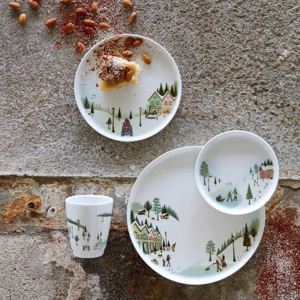 Best Pillivuyt Vinter Toulouse Tallerken flad lige kant Hvid