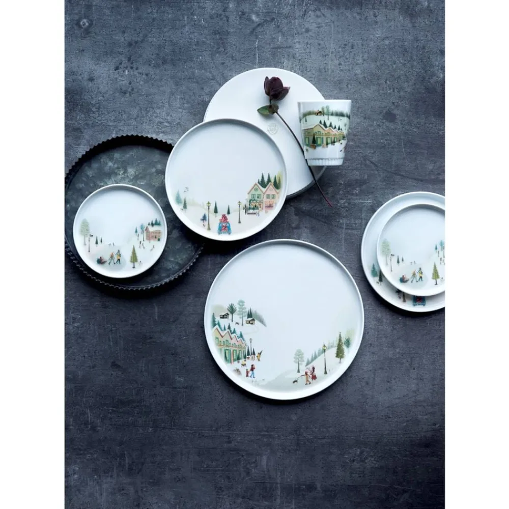 Best Pillivuyt Vinter Toulouse Tallerken flad lige kant Hvid