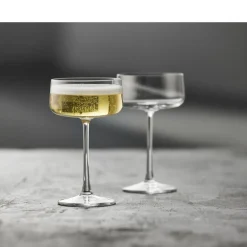 New Lyngby Glas Krystal Zero Champagneskål 4 stk. Clear