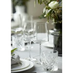 Discount Lyngby Glas Krystal Zero Rødvinsglas 4 stk. Clear